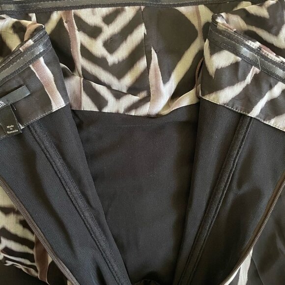 Hugo Boss Black and Gray Strapless Sheath Dress - Picture 10 of 16